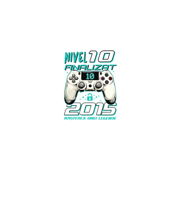Nivel finalizat 10 2015 model negru pe tricou