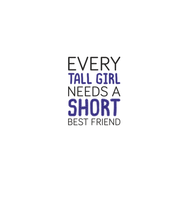 Short Freind model alb pe tricou