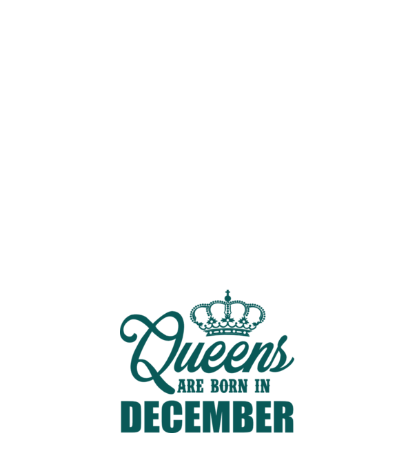 Queens are born in - December model roz deschis pe tricou