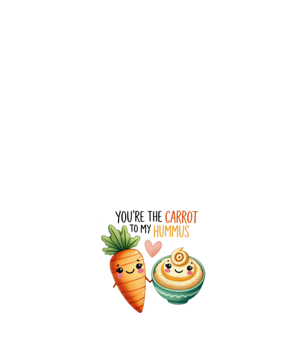 Carrot to my Hummus model roz deschis pe tricou