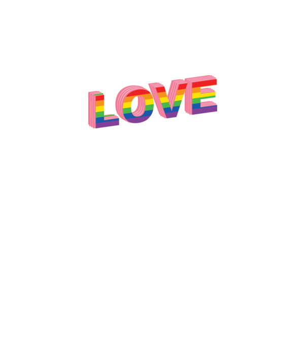 Love pride model alb pe tricou