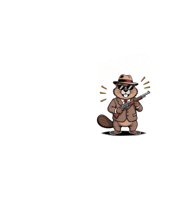 Bobrito Bandito model galben neon pe tricou