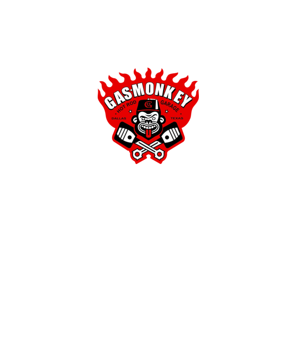 Gas Monkey model gri pe tricou