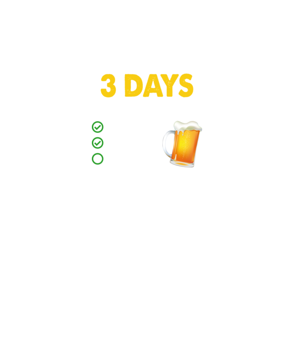 I only drink 3 days a week model negru pe tricou