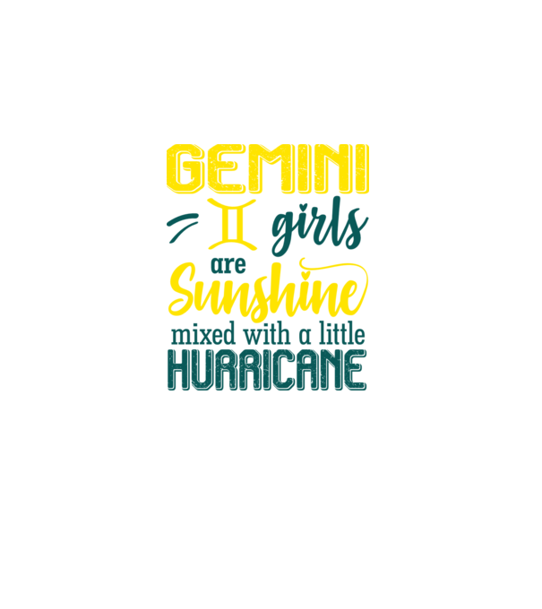 Sunshine with Hurricane GEMINI model negru pe tricou