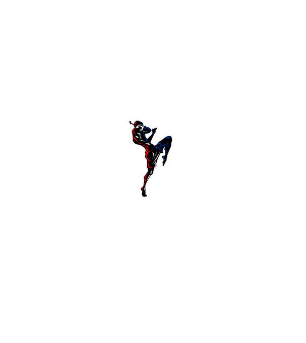 Muay Thai model negru pe tricou