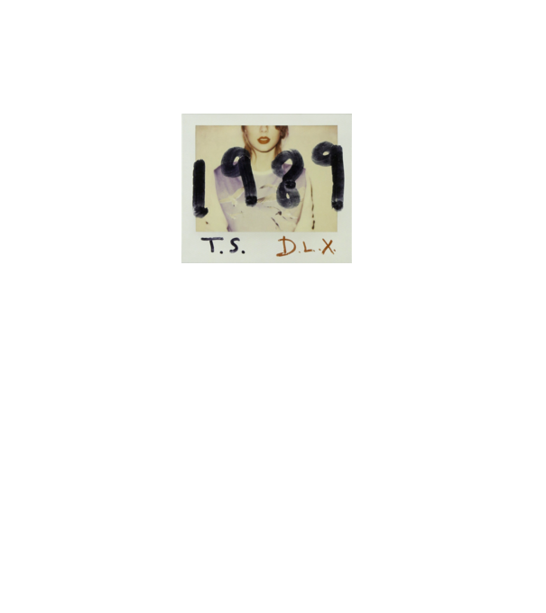Taylor Swift polaroid model alb pe tricou