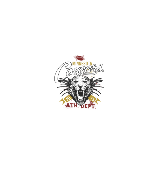 Minesota Cougars model negru pe tricou