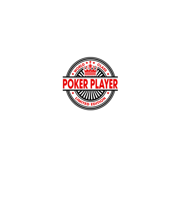 World class JUCĂTOR POKER model alb pe tricou