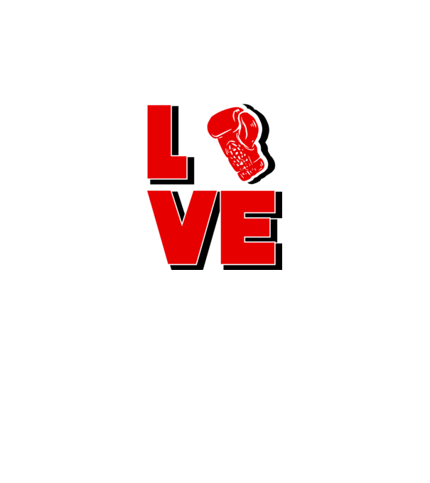 LOVE BOX model alb pe tricou