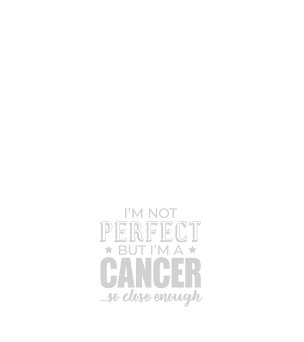 Not perfect, but CANCER model albastru închis pe tricou