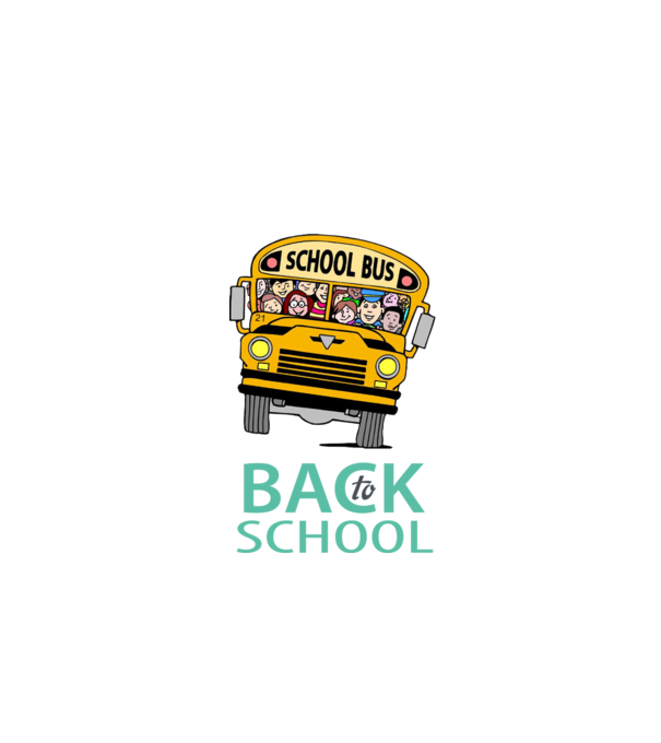 Back to school bus model negru pe tricou