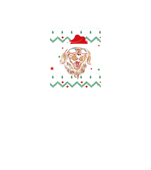 Ugly sweater dog model negru pe tricou