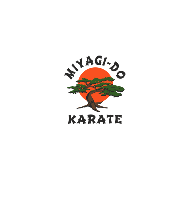 Miyagi-do karate cobra kai model gri pe tricou