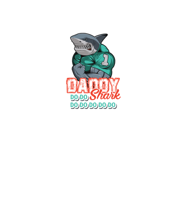 Daddy Shark do do do do model gri pe tricou