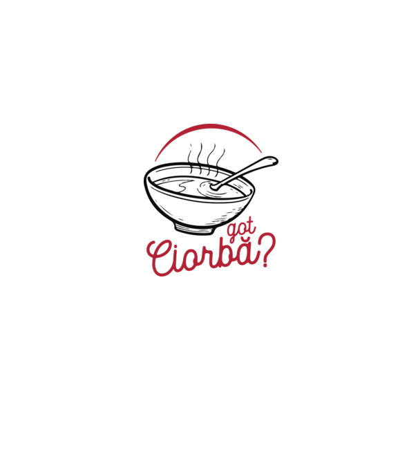 România Got ciorbă model gri pe tricou