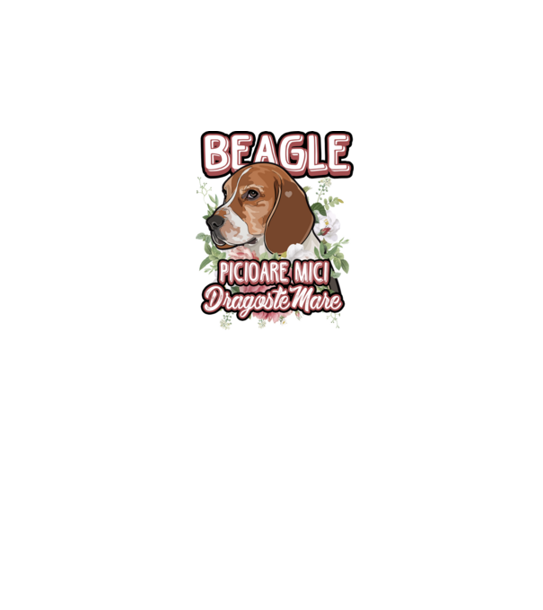 Bulldog francez picioare mici dragoste mare model alb pe tricou