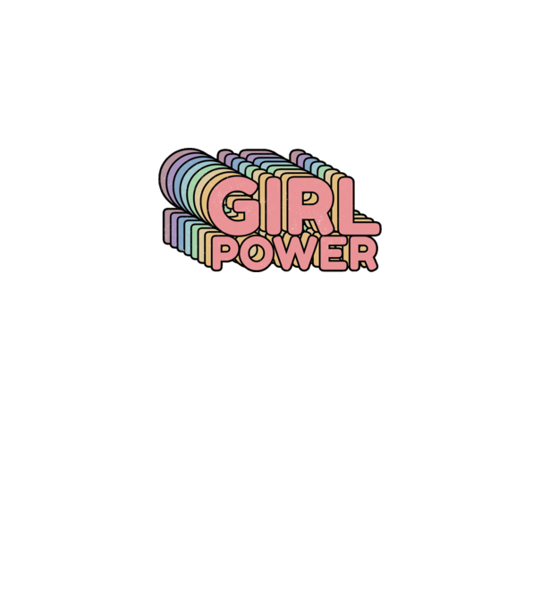 Girl power model gri pe tricou