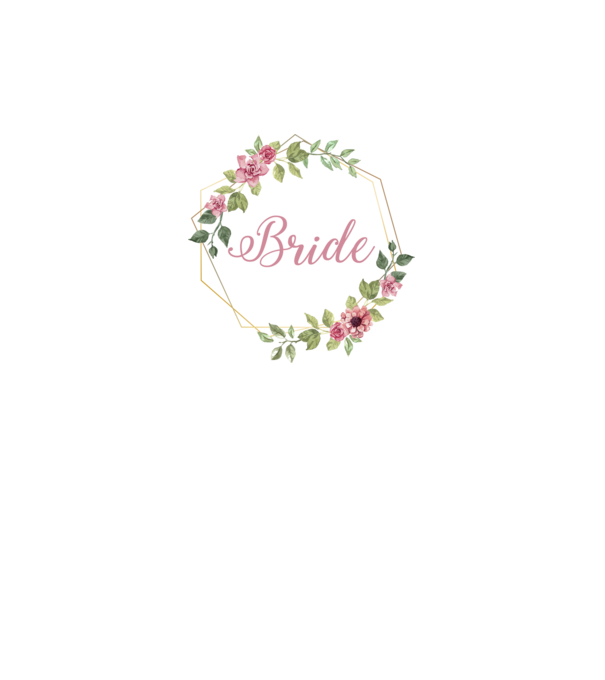 BRIDE pink floral model gri pe tricou