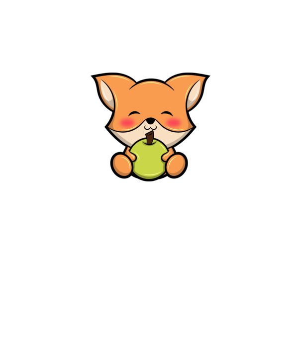 Baby Fox model alb pe tricou