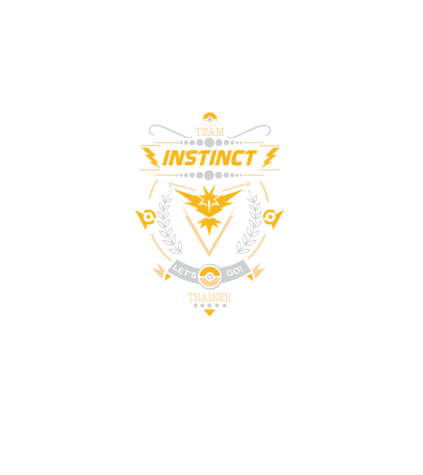 Instinct team model negru pe tricou