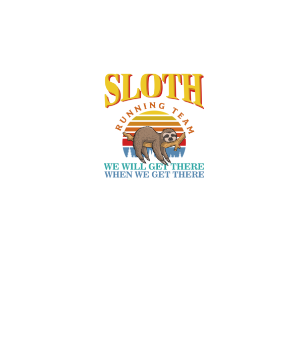 SLOTH running team model negru pe tricou