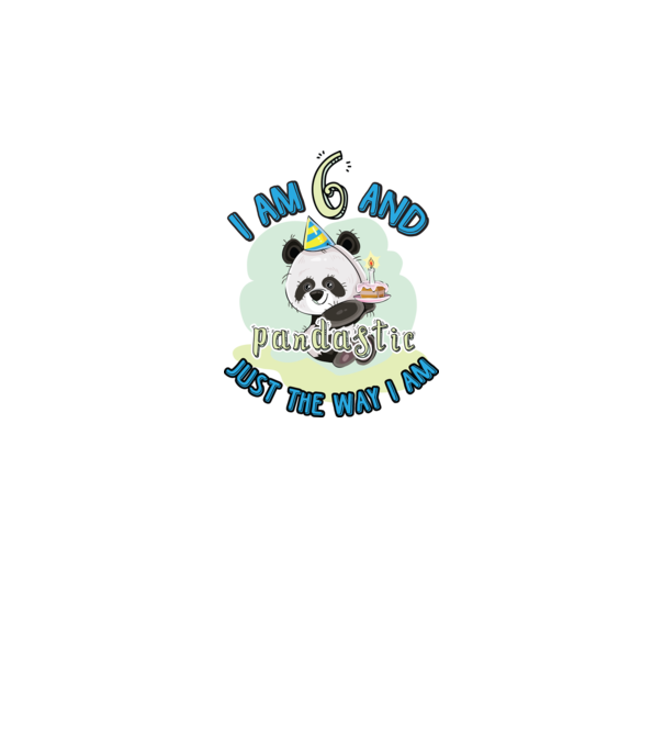 PANDASTIC 6 model alb pe tricou