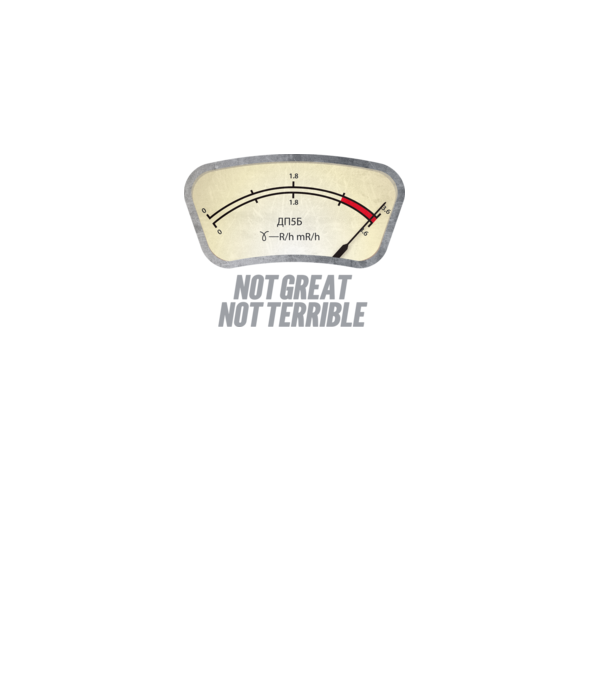 Dosimeter model gri pe tricou