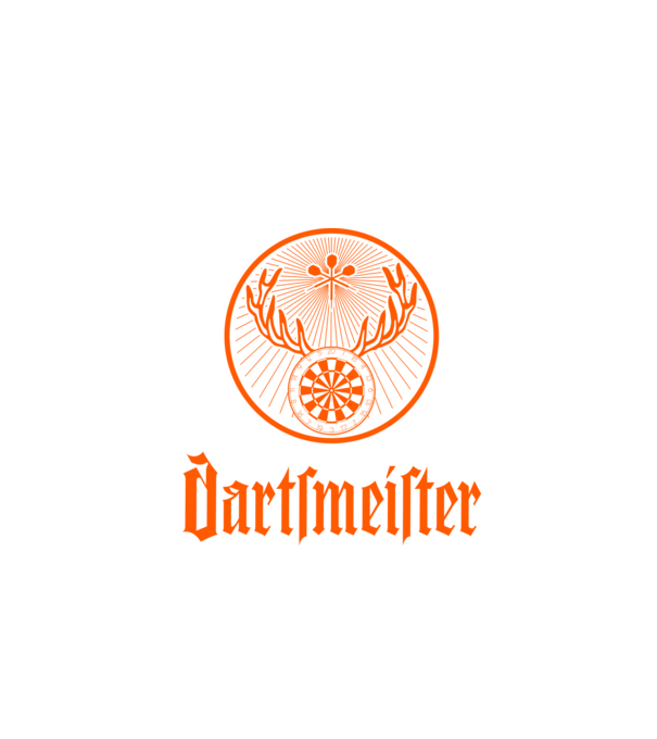 Dartsmeister Dark model negru pe tricou
