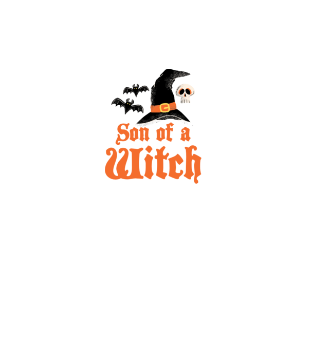 Son of a witch model alb pe tricou
