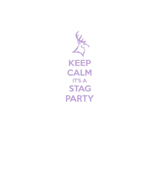 Keep calm stag party on model negru pe tricou