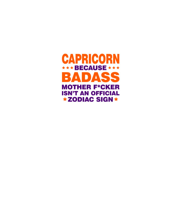 Badass zodiac CAPRICORN model gri pe tricou