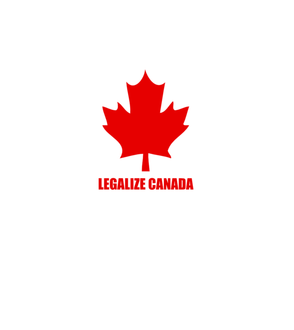 Legalize Canada model alb pe tricou