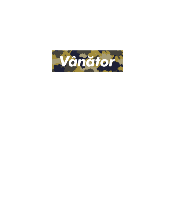 vânător model bordo pe tricou