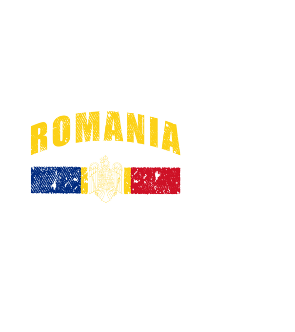 Romania coat of arms model negru pe tricou