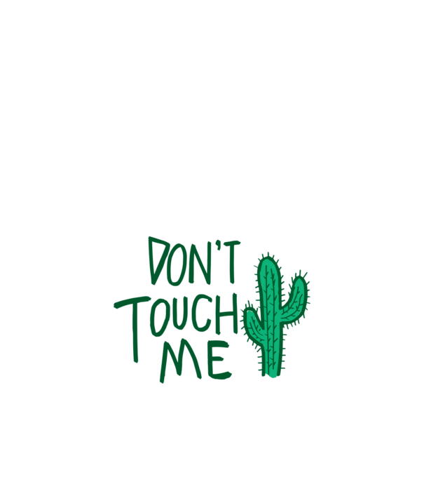 Dont touch me model portocaliu pe tricou