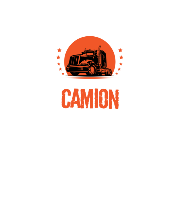 Bărbatul adevărat conduce un camion model negru pe tricou