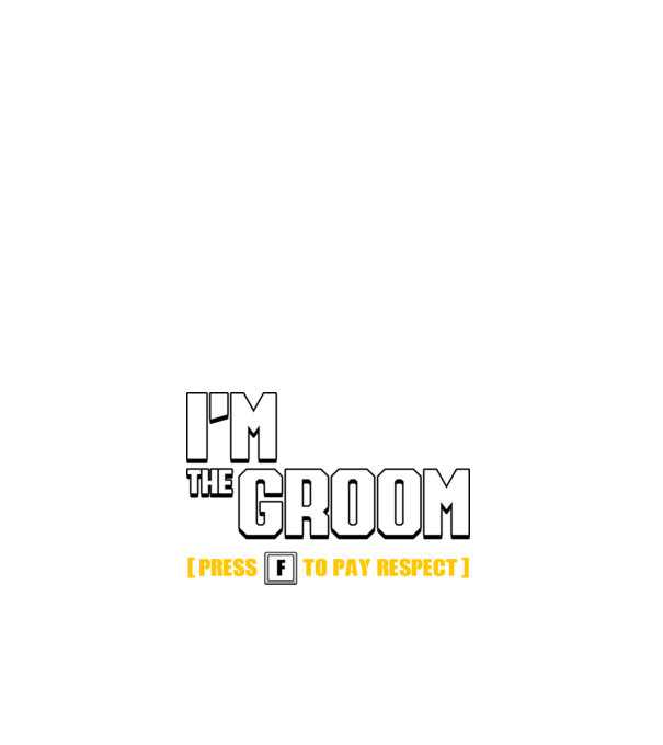 I'm the Groom model alb pe tricou