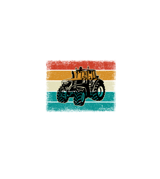 TRACTOR model negru pe tricou