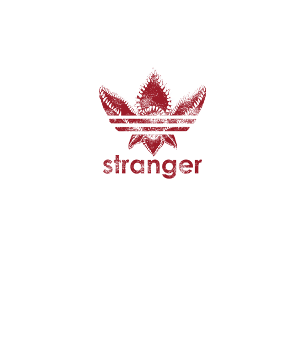 stranger things logo model negru pe tricou