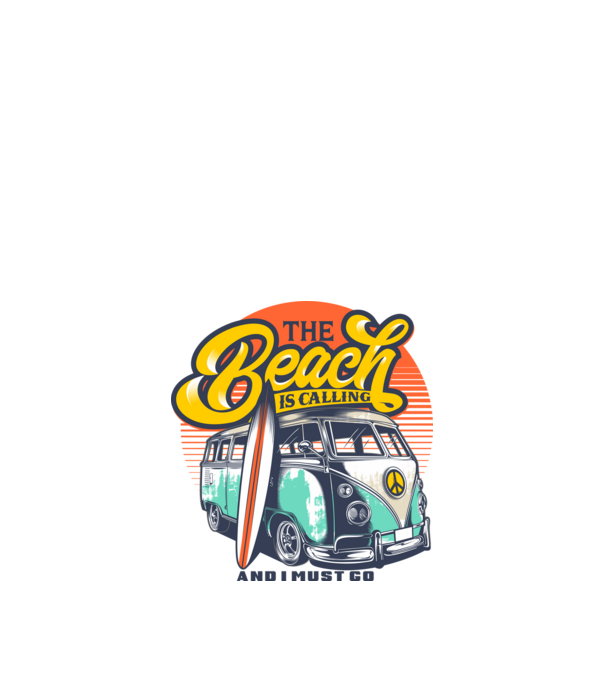 The Beach is Calling model nisipiu pe tricou