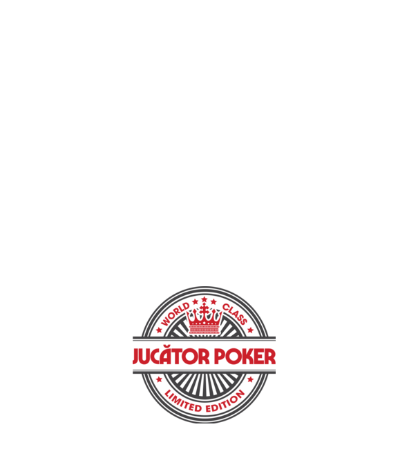 jucător poker model negru pe tricou