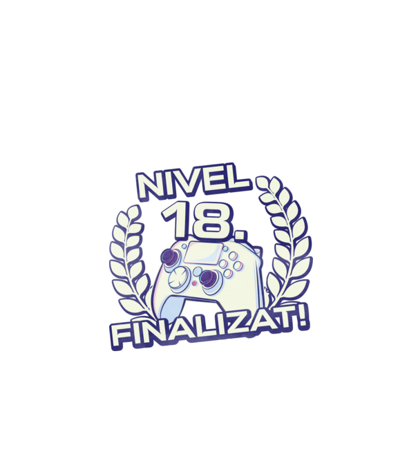 Nivel 18 finalizat! model negru pe tricou