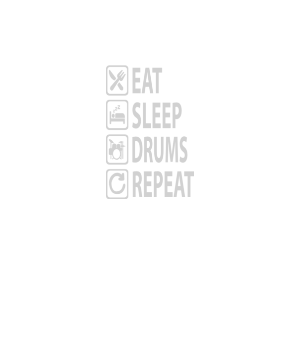 Eat Sleep Drum Repeat model verde neon pe tricou