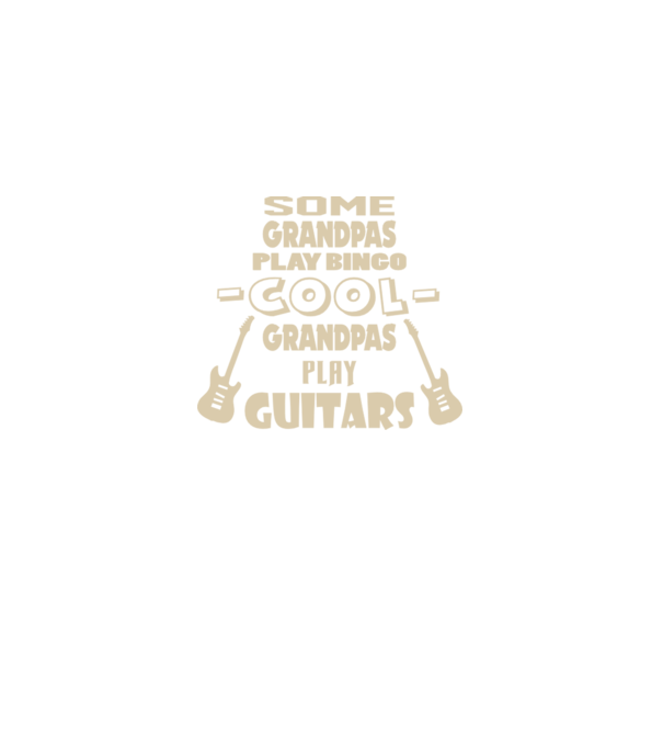 Cool grandpas play guitar model negru pe tricou