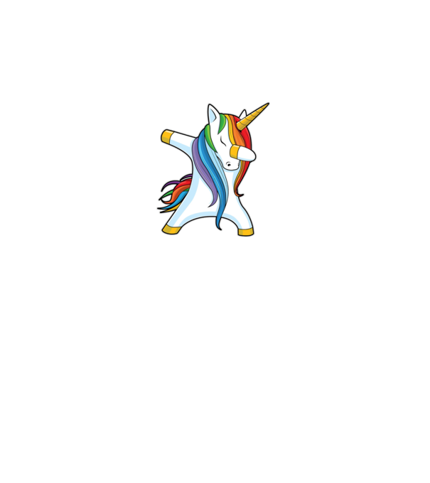 DAB Unicorn 2 model alb pe tricou