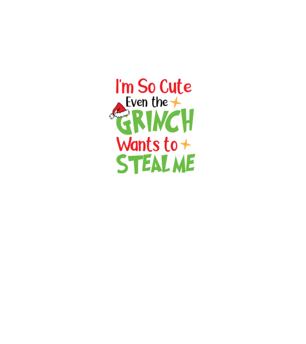 So cute Grinch model negru pe tricou