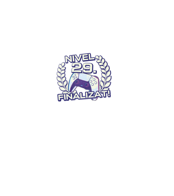 Nivel 29 finalizat! model negru pe tricou