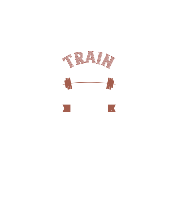 Train Hard model negru pe tricou