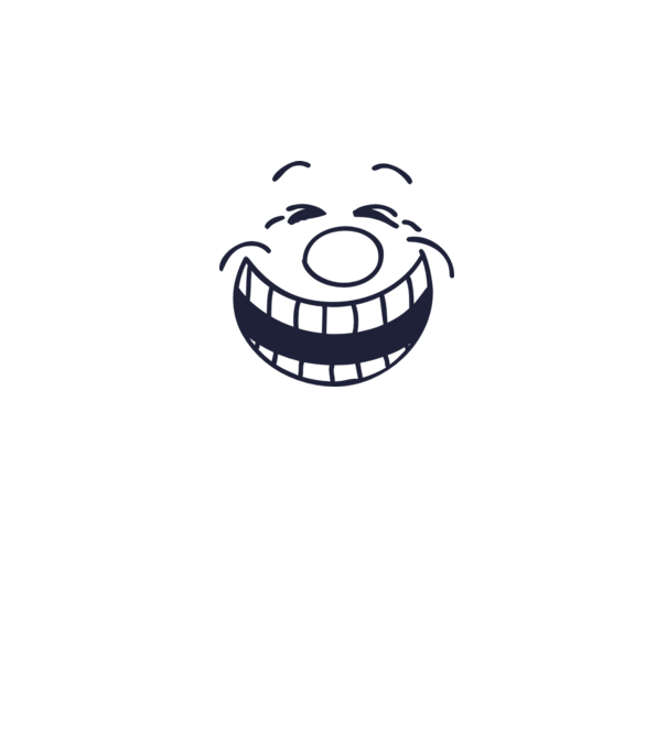 Funny Face Smiley model alb pe tricou